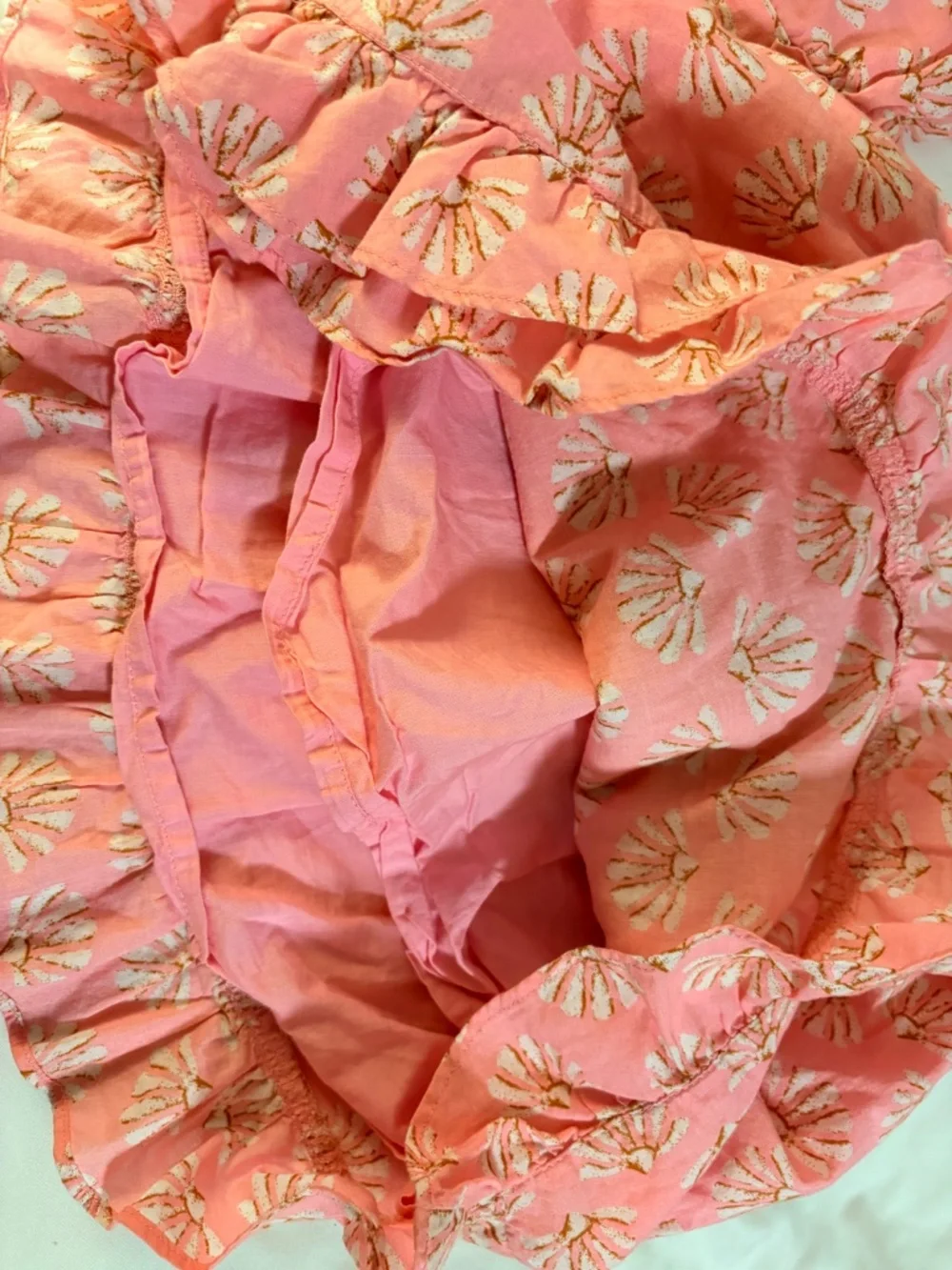 Matching Seashell skirt and tank top with hat
